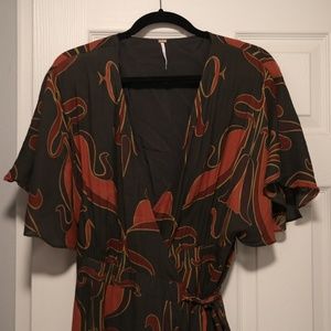 FREE PEOPLE WRAP MAXI DRESS